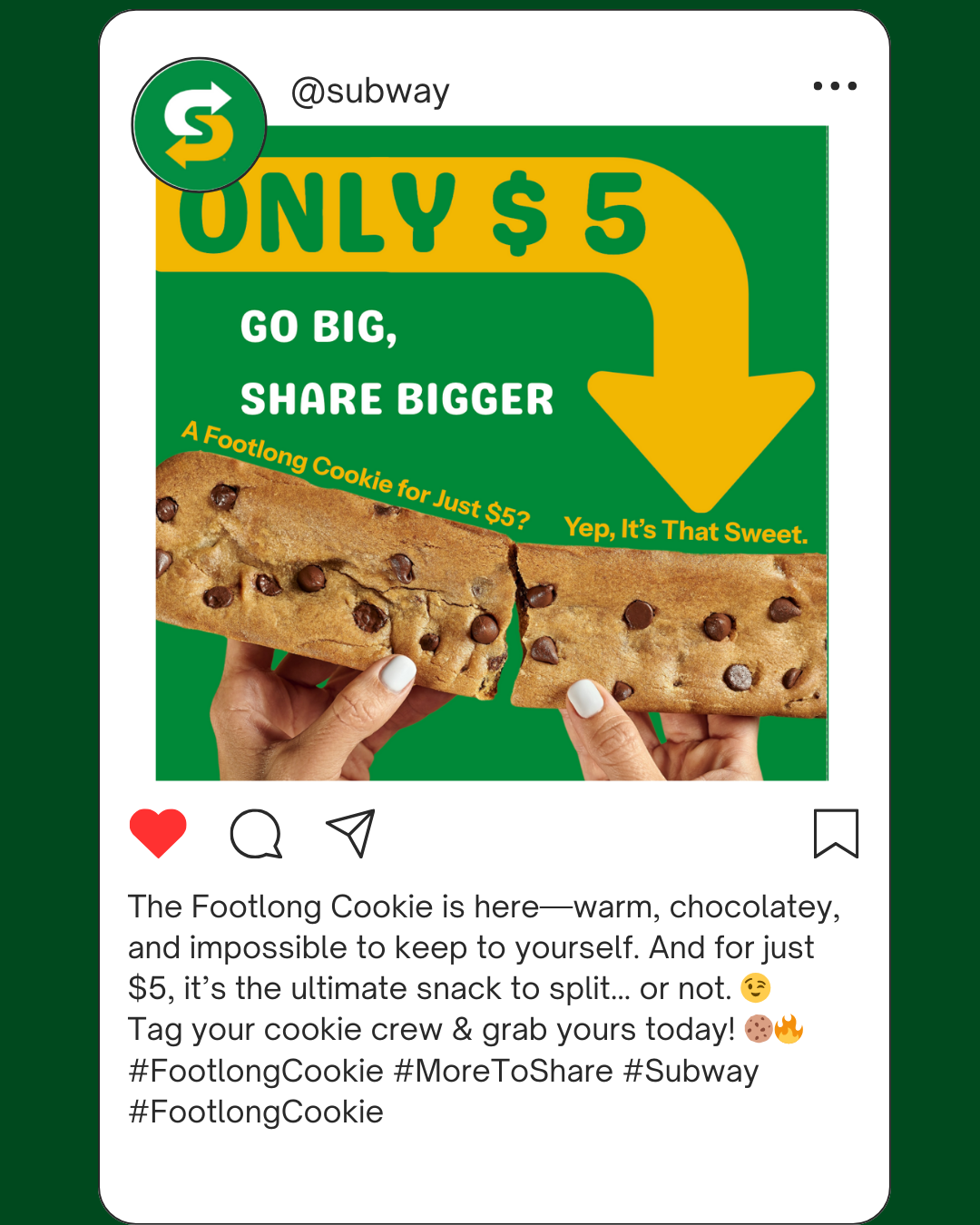 Footlong Cookie Image 4